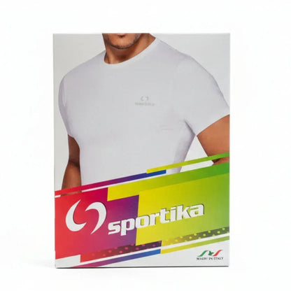 SPORTIKA MAXI SCORTA 12 T-SHIRT UOMO IN 100%COTONE GIROCOLLO - Sing - Stock In Galleria