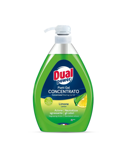 DUALPOWER LAVAPIATTI GEL LIMONE CON DISPENSER 1LT - Sing - Stock In Galleria