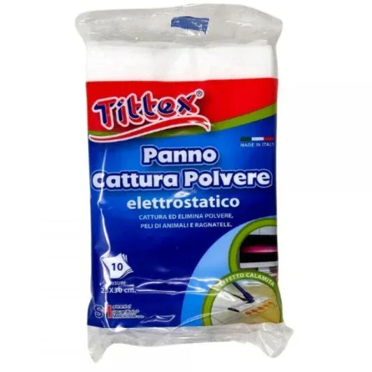 TITTEX PANNO CATTURA POLVERE ELETTROSTATICO 23X30CM. 10PZ. - Sing - Stock In Galleria
